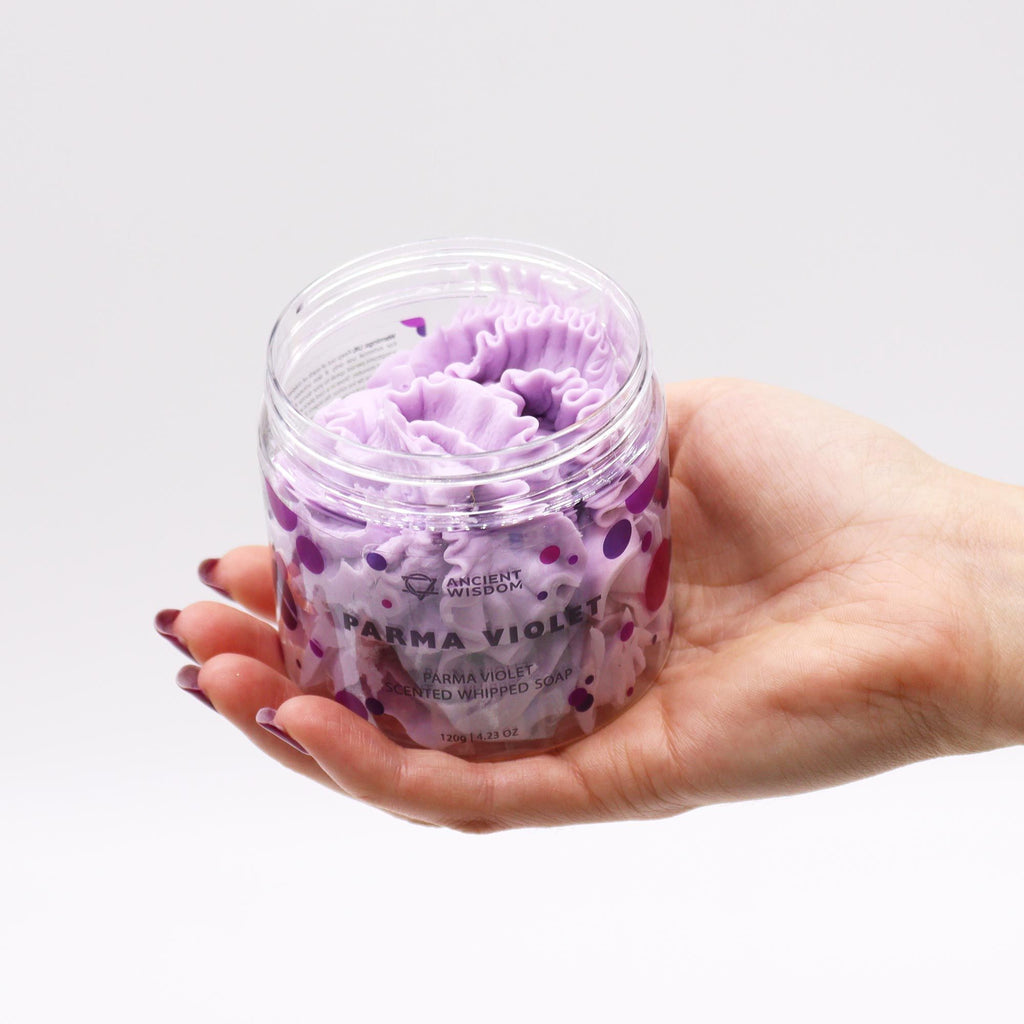 Parma Violet Whipped Soap 120g — 120g jar