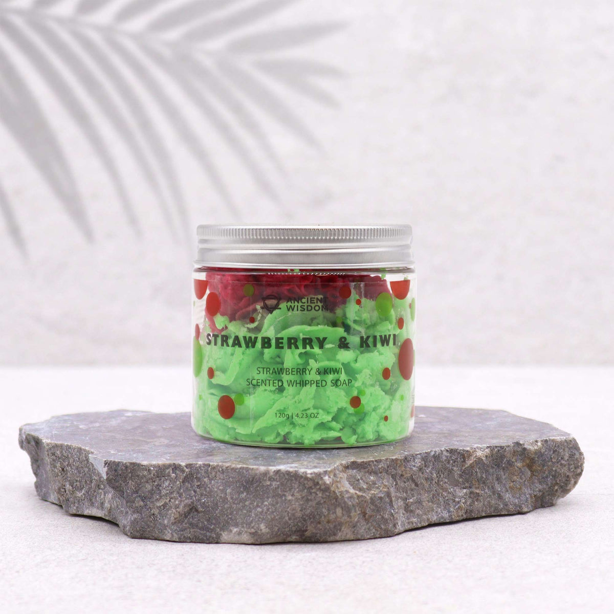 Strawberry & Kiwi Whipped Soap 120g — 120g jar