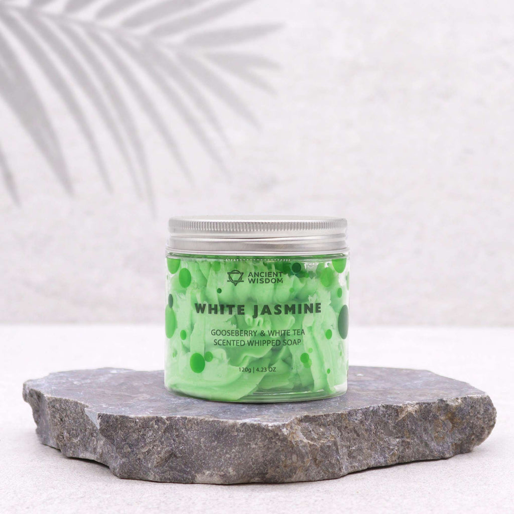 Gooseberry & White Tea Whipped Soap 120g — 120g jar