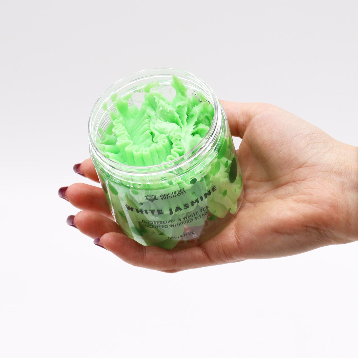 Gooseberry & White Tea Whipped Soap 120g — 120g jar
