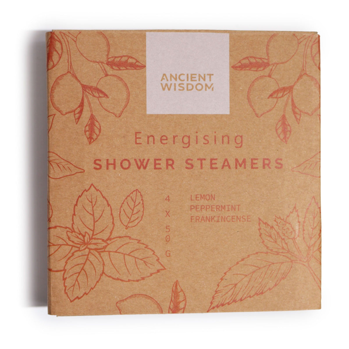 Shower Steamer Gift Set — Energising — four 50g shower steamers in gift packaging