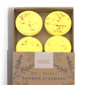 Shower Steamer Gift Set — De-Stress — four 50g shower steamers in gift packaging