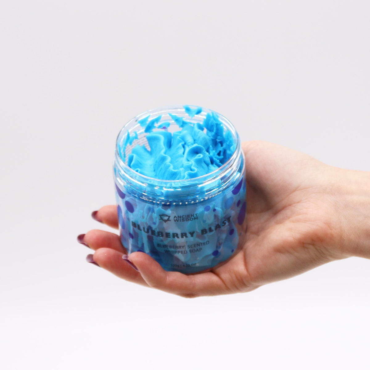 Blueberry Whipped Soap 120g — 120g jar