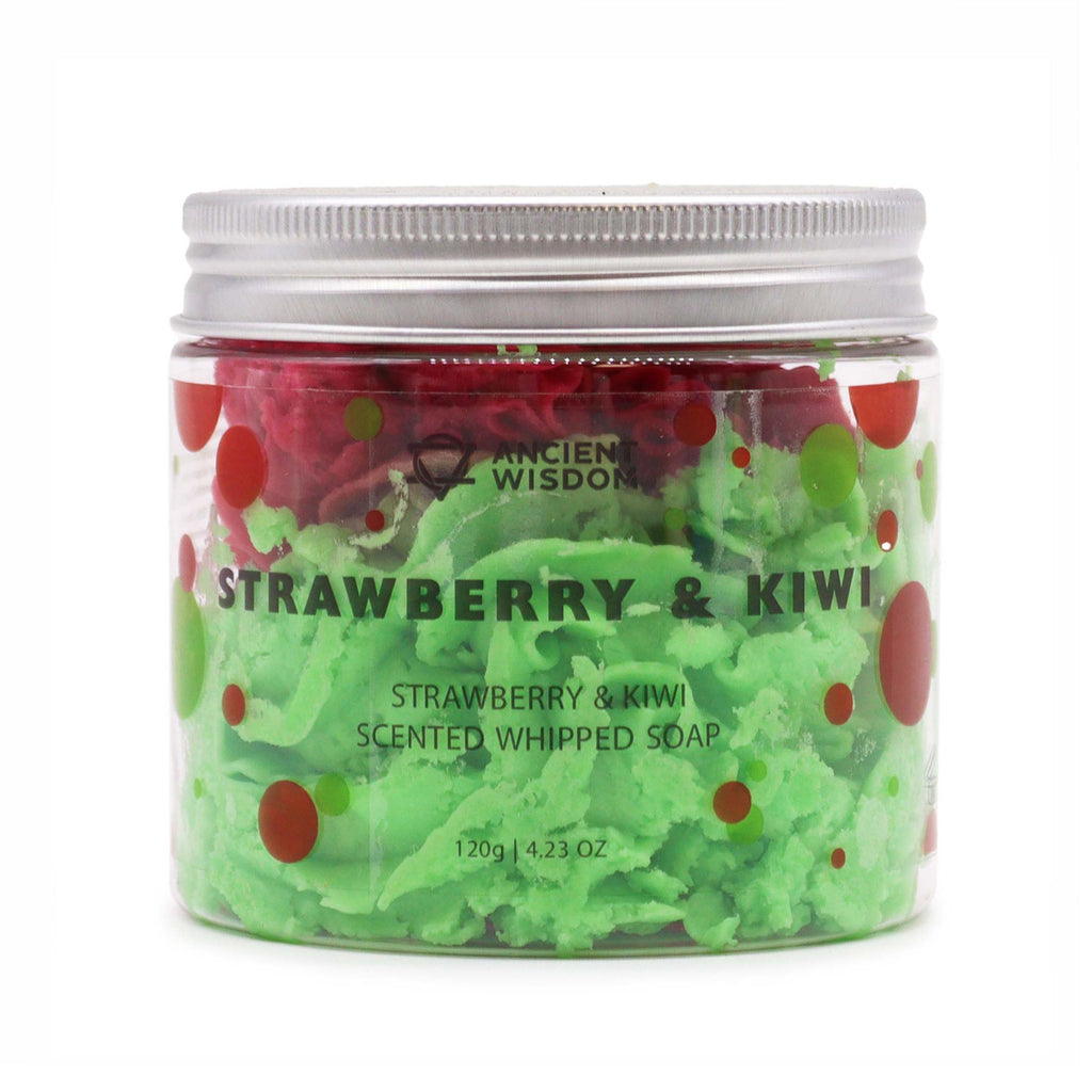 Strawberry & Kiwi Whipped Soap 120g — 120g jar