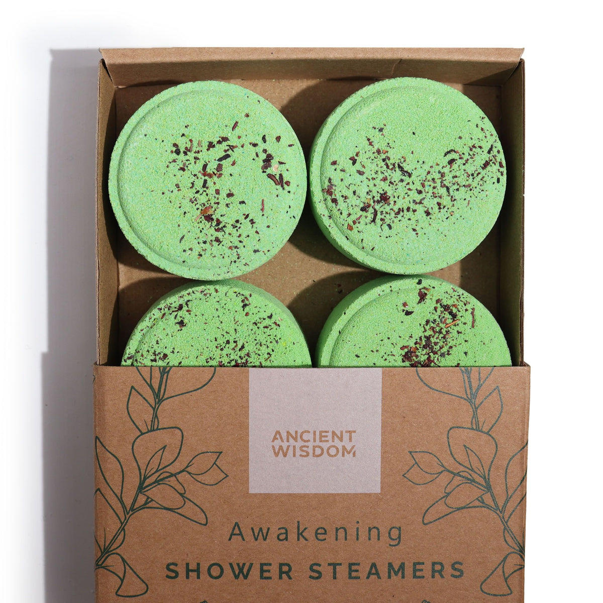 Shower Steamer Gift Set — Awakening — four 50g shower steamers in gift packaging